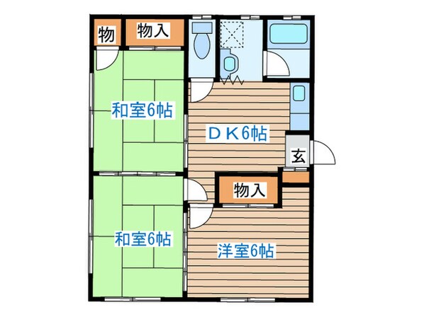 菊惣コーポの物件間取画像